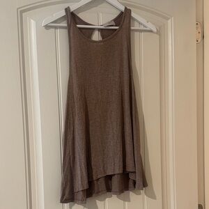 Everly Taupe Swing Tank Top